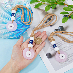 3шт ручной работы лэмпворк подвески сглаза украшения HJEW-DC0001-11