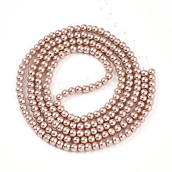 Выпечка окрашены перламутровый стекла жемчужные нити круглый шарик&nbsp;HY-Q003-4mm-11