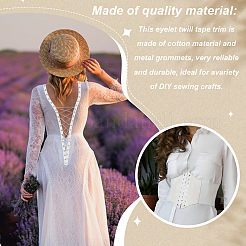 5 ярд хлопчатобумажных лент с люверсами OCOR-GA0001-77A