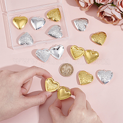 12 шт. 2-х цветные латунные подвески-медальоны KK-GA0001-83