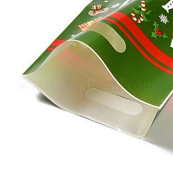 50 шт. Рождественские печатные целлофановые пакеты OPP с ручкой-прорезью ABAG-C013-05