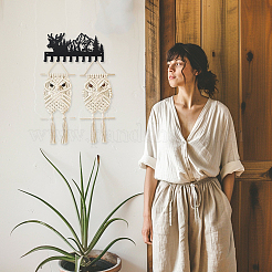 Железные настенные крючки вешалки HJEW-WH0087-005