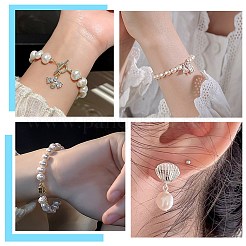 1 нить бусин из натурального культивированного пресноводного жемчуга PEAR-BBC0001-21