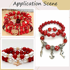 Непрозрачные акриловые бусины&nbsp;MACR-SP0001-85C