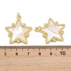 Подвески в форме звезд из натуральных ракушек KK-L251-43G-02