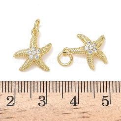 Латунные микропаве прозрачные кубические циркониевые подвески&nbsp;KK-L253-23G-03