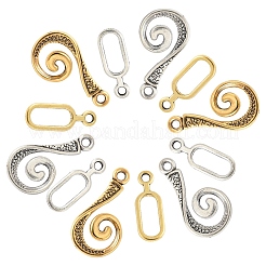 20 комплект из 2-х видов застежек-крючков из сплава FIND-YW0007-35