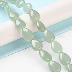 Естественный зеленый авантюрин бисер нитей G-K357-A10-01