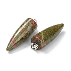 Подвески из натурального унакита&nbsp;G-D040-01P-B01