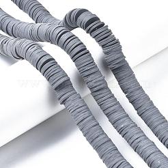 Плоские круглые бусины из глины ручной работы полимерные&nbsp;CLAY-R067-12mm-40