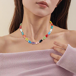 2 нитка гладких фарфоровых бусин ручной работы PORC-HS0001-03