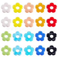 40шт 10 цвета бусины лэмпворк ручной работы LAMP-TA0001-65