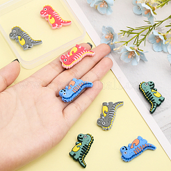 8шт 4 цвета силиконовые бусины SIL-CA0002-43