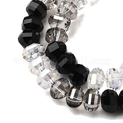 Стеклянные бусины с гальваническим покрытием &nbsp;EGLA-G039-09B-01