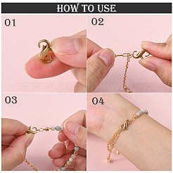 Латунные застежки-клешни с двойным открытием&nbsp;KK-WH0043-10A