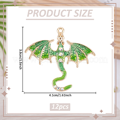 Подвески из эмали из сплава с покрытием 12 шт.&nbsp;FIND-ME0002-91