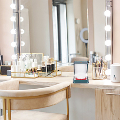 Квадратная коробка для браслета из искусственной кожи LBOX-WH0002-07B