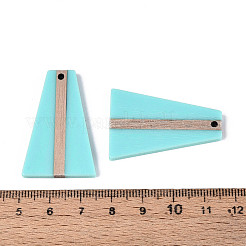 Кулоны из непрозрачной смолы и дерева RESI-T057-51A