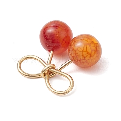 6 шт. 6 вида круглых подвесок из натурального зеленого авантюрина PALLOY-TA00155