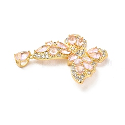 Латунные микропаве прозрачные подвески с фианитом KK-I695-054G