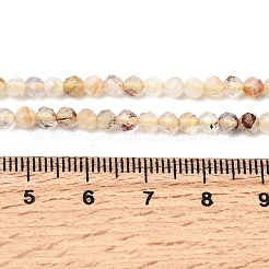 Нити из нагретых натуральных цитриновых бусин&nbsp;G-H347-A01-01