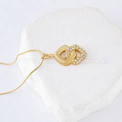 3 шт. ожерелье из нержавеющей стали с двойным ромбом для женщин&nbsp;OO5509