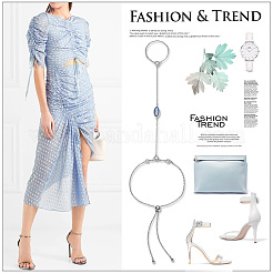 Браслеты на ногу из стерлингового серебра с родиевым покрытием JA130A