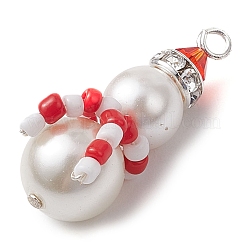 Подвески из ракушечного жемчуга и стеклянных бусин PALLOY-TA00167