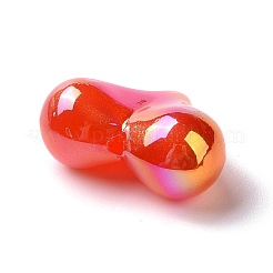 УФ-покрытие радужные переливающиеся непрозрачные акриловые бусины X-OACR-E010-04