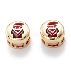 Настоящие 18-каратные позолоченные многожильные звенья из латуни с инкрустацией из кубического циркония KK-A154-01G