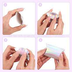 30 шт. 2-цветные складные бумажные коробки для хранения конфет CON-TA0001-31