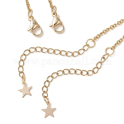 Двухслойные ожерелья из нержавеющей стали 304 с подвеской в виде медведя из сплава и белого круга для женщин&nbsp;NJEW-JN05758-01