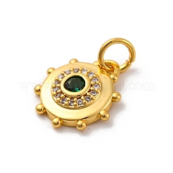 Латунные микро проложить кубического циркония подвески&nbsp;KK-U033-22G-03