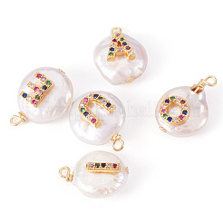 5шт 5 стиля подвески из натурального культивированного пресноводного жемчуга PEAR-TA0001-30