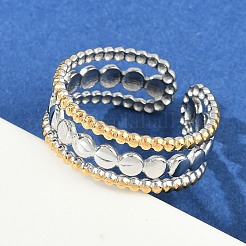 Кольца-манжеты из нержавеющей стали 304 для женщин RJEW-K301-04GP