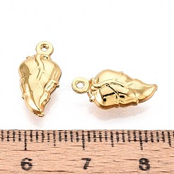 Подвески-листочки из нержавеющей стали 304&nbsp;STAS-N118-09G