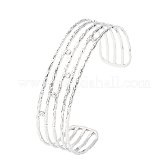 Многорядные браслеты-манжеты из нержавеющей стали 304 для женщин&nbsp;BJEW-B156-01