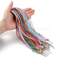 36 шт. 9-цветный вощеный шнур и лента из органзы для изготовления ожерелья&nbsp;NCOR-FS0001-03