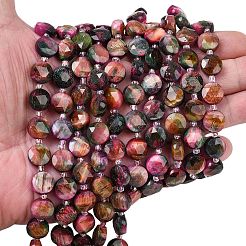 Природных тигровый глаз бисер нитей&nbsp;G-F812-C09-01B