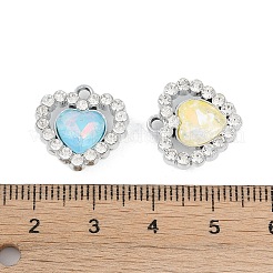 Сплав с УФ-покрытием и разноцветные стеклянные подвески со стразами&nbsp;FIND-M018-37P