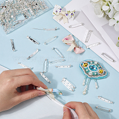 120 шт. 4 стиля железной фурнитуры для броши IFIN-SP0001-33S