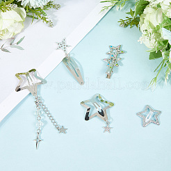 10 шт. заколки для волос из железного сплава PHAR-CP0001-25