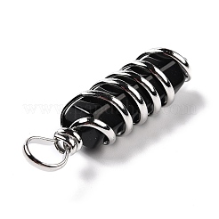 Натуральный обсидиан большие остроконечные подвески&nbsp;G-I322-05P-01