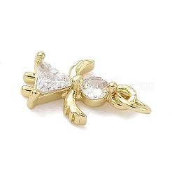 Подвески-ангелы из латуни с микропаве из кубического циркония&nbsp;LS-KK-K368-52G