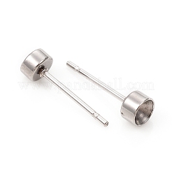 Серьги-гвоздики из нержавеющей стали 304&nbsp;STAS-L244-48B-P