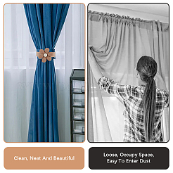 Подхваты для штор из волоконных цветов&nbsp;AJEW-WH20022-50B-02