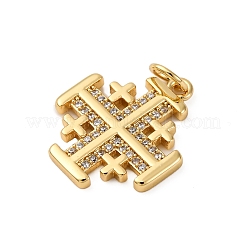 Латунные микро проложить кубического циркония подвески KK-P308-28G