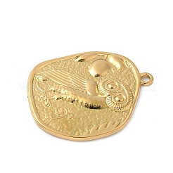 Подвески в виде совы из старинной монеты из нержавеющей стали 304 STAS-S186-02G