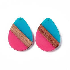 Подвески из непрозрачной смолы и ореха RESI-M027-04F