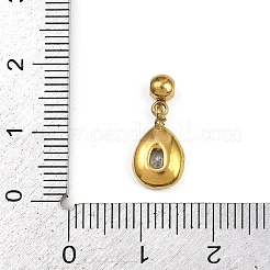 Подвески из нержавеющей стали 304 с кубическим цирконием&nbsp;LS-STAS-L296-12G